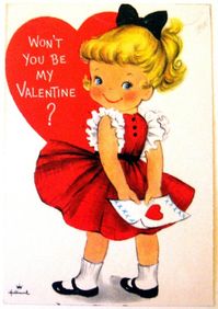 Hallmark Postcard - Won't t You Be My Valentine