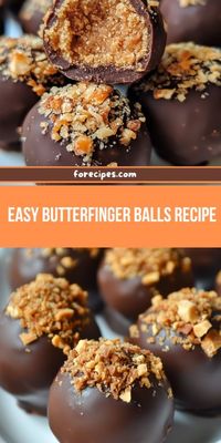 Butterfinger Balls are a delightful no-bake treat that combines the irresistible flavors of chocolate and peanut butter with the crunchy, buttery goodness of crushed Butterfinger candy bars. These bite-sized sweets are perfect for parties, holiday gatherings, or anytime you crave a quick and easy dessert.