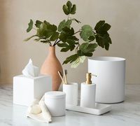 Mason Glazed Stoneware Bathroom Accessories | Pottery Barn