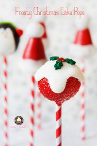 Christmas Cake Pops Tutorial: How to make Holly Leaf Cake Pops | niner bakes