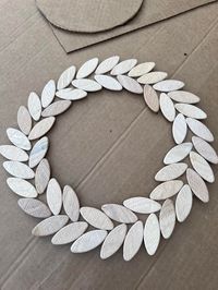 DIY Wood Biscuit Wreath - The Shabby Tree