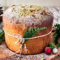 Cranberry, Pistachio and White Chocolate Panettone - Olivia's Cuisine