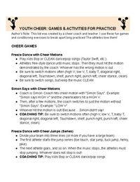 Youth Cheer Coach - Fun Cheer Games to Play at Practice!