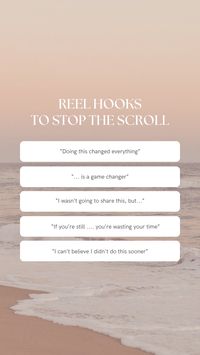 Reel hooks to use to stop the scroll!