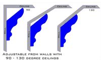 4.5 inch Vaulted foam crown molding for sloped, cathedral, angled ceilings -Crown Molding Solutions