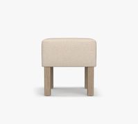 Arden Stool with Wood Legs | Pottery Barn