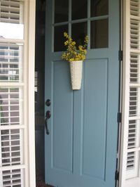 blue door images | The color is Dragonfly, by Behr. Exterior satin finish. This is a one ...