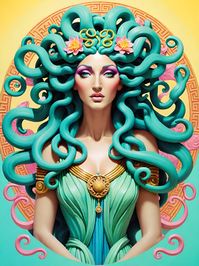 Medusa; Art by Amye