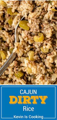 Dirty rice is a classic New Orleans dish with bold flavor. This Cajun rice recipe is simple to make and perfect for a Mardis Gras dinner!