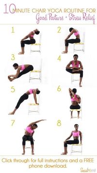 DownDog Yoga Poses for Fun & Fitness: 10 Minute Chair Yoga Routine