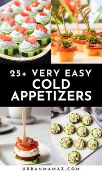 Looking for very easy cold appetizers to make? Check out these top 25+ cold appetizer finger food ideas that are easy to make ahead.