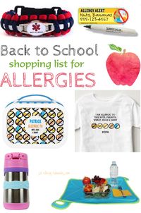 Must Have Allergy Items For Back to School - Round up of awesome products for kids with food allergies.