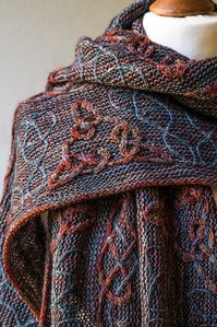 Lindisfarne shawl Knitting pattern by Lucy Hague