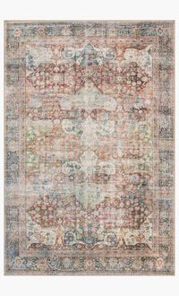 LQ-14 BRICK / MULTI | Loloi Rugs