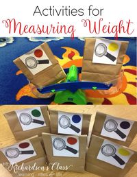 These measuring weight activities are sure to keep your kindergarten and first graders engaged! My students were GLUED to this lesson! It's a must-do for sure!