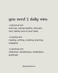 Can you check off all 3 today? ☑️🏆 (Daily wins, mental win, physical win, Monday, Monday motivation, Monday mindset, winner, winning, daily goals)