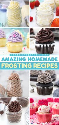 These amazing frosting recipes are simple desserts you don't want to miss! Nothing compares to homemade frosting for cakes, cupcakes, and cookies. Find all the best frosting ideas featuring vanilla, chocolate, Oreo, cream cheese, and more!