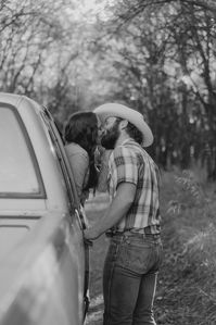 Western Couples Photoshoot Couples Photoshoot Truck Photoshoot