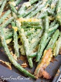 Over Fried Garlic Parmesan Green Beans (maybe we can sub nutritional yeast for cheese) #keto #lowcarb