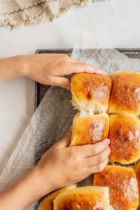 Soft Sourdough Dinner Rolls Recipe - Home Grown Happiness