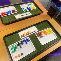 Early Years Inspo on Instagram: "Using my @hobbycrafthq trays for a repeating pattern activity using unifix cubes. Encouraging the children to create 3 colour patterns🧊 #earlyyearsenvironments #earlyyearsplayshare #earlyyearsteachersofinstagram #earlyyearsfinds #earlyyears #earlyyearsinspiration #earlyyearsideas #earlyyearsprovision #eyfs #eyfstufftray #eyfsideas #eyfsteacher #eyfsteacher #eyfsinspiration #eyfsactivities #eyfsclassroom #eyfsteachergramgroup #tufftray #tufftrayideas #tuffytuesda