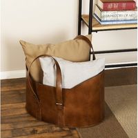 17 Stories Rustic 2 Piece Leather Bucket Set