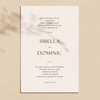 FRAME / ISLA - modern, minimal and refined wedding invitation.  Paper / Paper (@paperpaper.co) • Instagram photos and videos