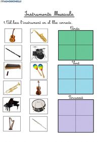 Ejercicio interactivo de Els instruments musicals