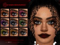 A 9-swatch evil clown inspired eyeshadow for The Sims 4.