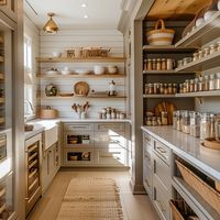 AI Generated Kitchen Walk-In Pantry Interior Design Style