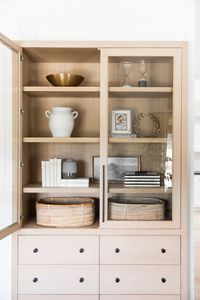 Custom Built-in Cabinet, Cabinet styling, light oak cabinetry