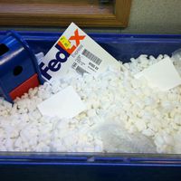 mail sensory bin