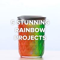 5 Stunning Rainbow Projects // #rainbow #colors #DIY #projects