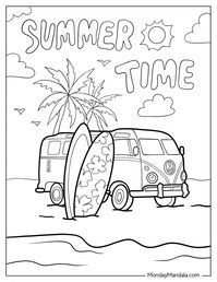 38 Summer Coloring Pages (Free PDF Printables)