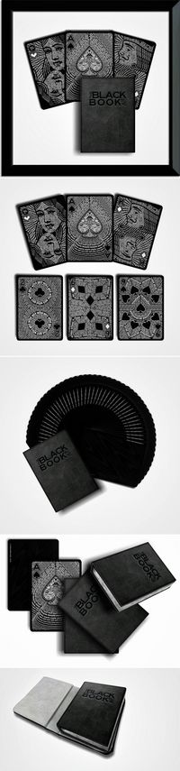 The Black Book of Cards - Typographic Deck... - a grouped images pin by Pinthemall.net - Pin Them All