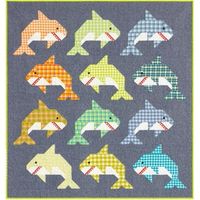 Social Sharks Quilt Kit by Elizabeth Hartman - Robert Kaufman | My Favorite Quilt Store