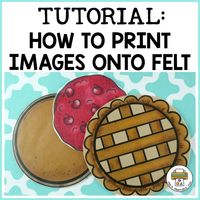 How to print images onto felt