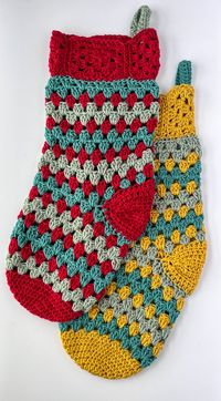 Joyful Stockings Free Crochet Pattern – Free Stocking Crochet Pattern – Cozy Nooks Designs