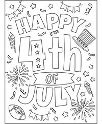 22 Free 4th of July Coloring Pages - So Festive!