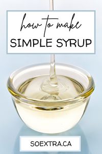 This easy DIY Recipe for simple syrup is great for use in coffee and cocktails! 50 different flavor ideas for iced tea, lemonade, coffee, cocktails, and baking! Just 2 ingredients you already have make this easy simple syrup recipe.