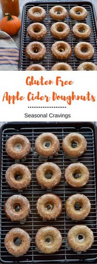 Make these Gluten Free Apple Cider Doughnuts for a sweet, after school fall treat. Your family will love you for it. They are light, fluffy and full of fall apple cider flavor. You'll never know they are gluten-free! via @lkkelly98