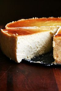 slice of lemon-ricotta cheesecake by alexandracooks