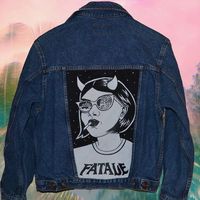 Image result for painted denim