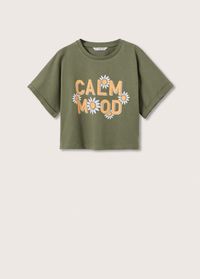 Printed crop top - Girls | Mango Kids India