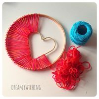 DIY Dream Catcher-Choose a favorite shape or use initial(s) and favorite color threads