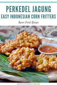 Perkedel Jagung: Easy Indonesian Corn Fritters. Are you looking for a easy dinner idea that's an international dish? Then try these Indonesian corn fritters. I dinner recipes I recipes to try I food I what to cook I international recipes I dishes to make I dishes to cook I meal ideas I meals to cook I international meal ideas I what to cook for dinner I Asian food recipes I #recipes #food