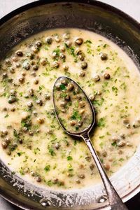 Lemon Caper Sauce (for Salmon, Chicken & More!!) - Platings + Pairings