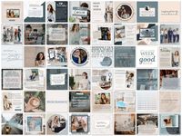 "The Insurance industry can be tough, but your social media doesn't have to be! Effortlessly add these posts to your Instagram feed to create a cohesive look. Perfect for Insurance Agents and Small Business Accounts. ✧ THIS PRODUCT IS DIGITAL-ONLY ✧ ✚ Purchase 3 (or more) Items and get 15% off! Use the code: HEYBABE15 ✚ ✧ YOU'LL RECEIVE ✧ ✚ 48 Instagram Post Templates for Canva ✚ * Customize and choose different colours. * Add your favourite quotes and text styles. * Upload your photos for the p