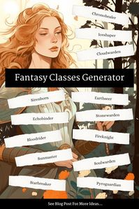 Our Fantasy Classes Generator is here to jumpstart your imagination. This clever tool goes beyond the typical fighter-mage-rogue trio.