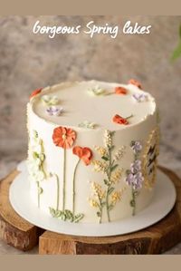 These cakes all feature beautiful floral designs that are perfect for Spring!